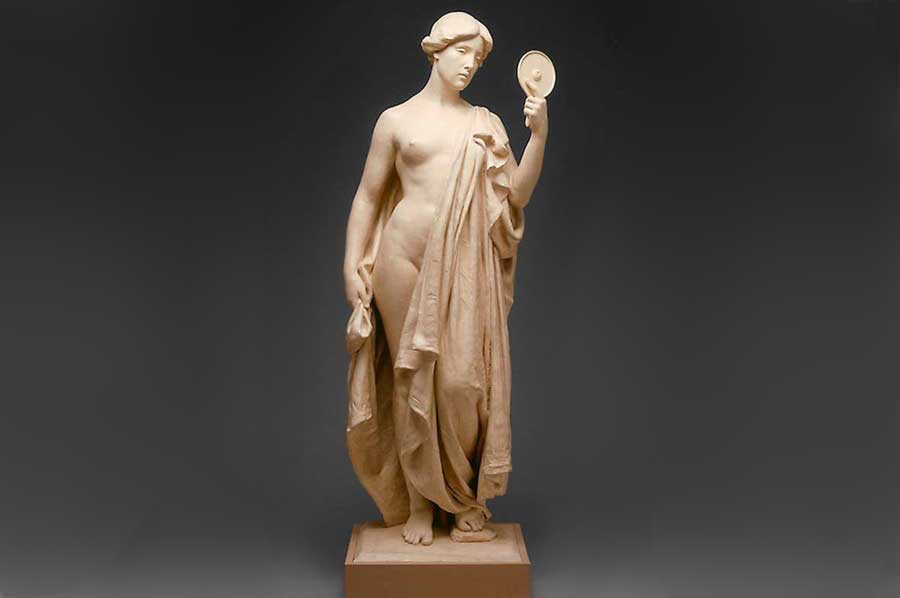 photograph of “Truth,” designed by Daniel Chester French - installed on top of Minnesota State Capitol